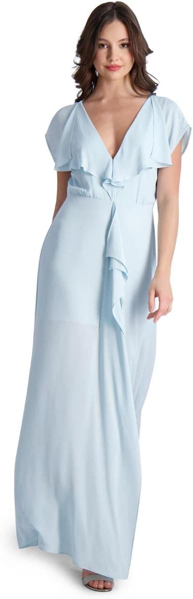 Amazon.com: BCBGMAXAZRIA Evette Women's Ruffled Chiffon Gown